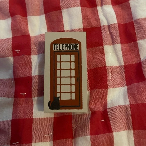 Cats Meow Village #120 Telephone Booth Accessory 1988 Retired 1120-04 - Picture 1 of 4